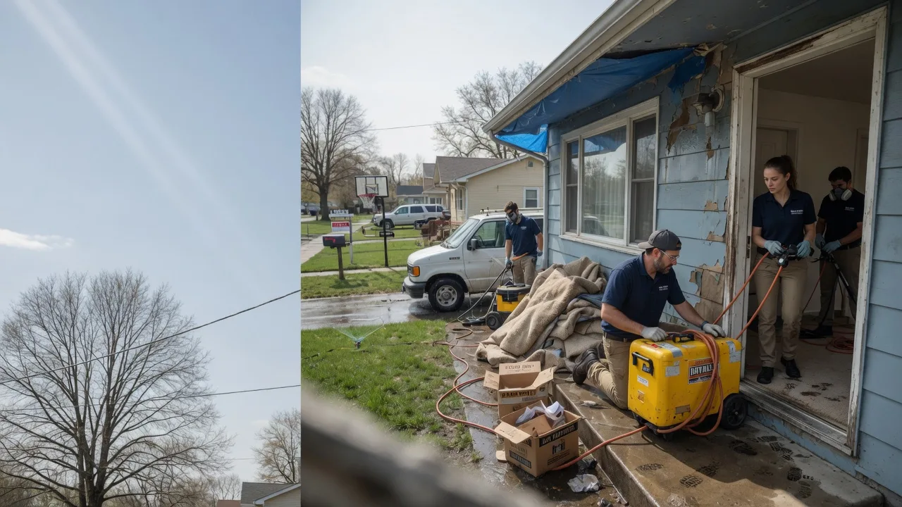 Basement Flood Cleanup in Tyndall, SD near me